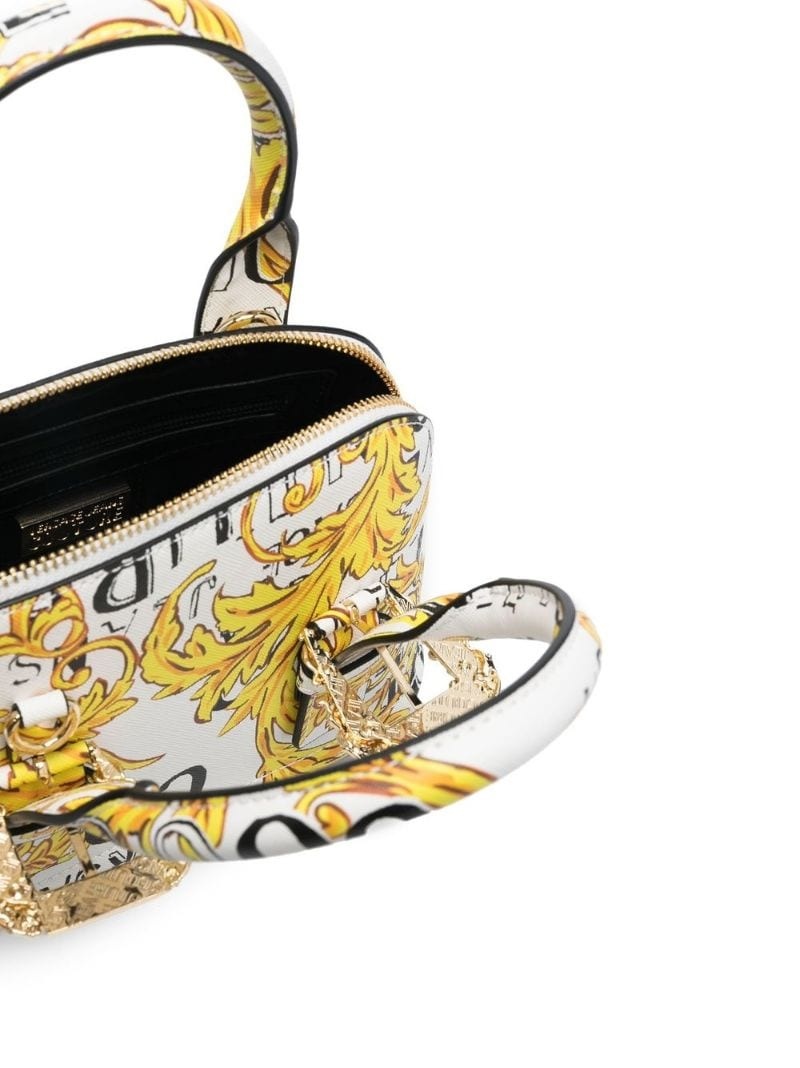 Barocco-print logo-buckle tote bag - 9