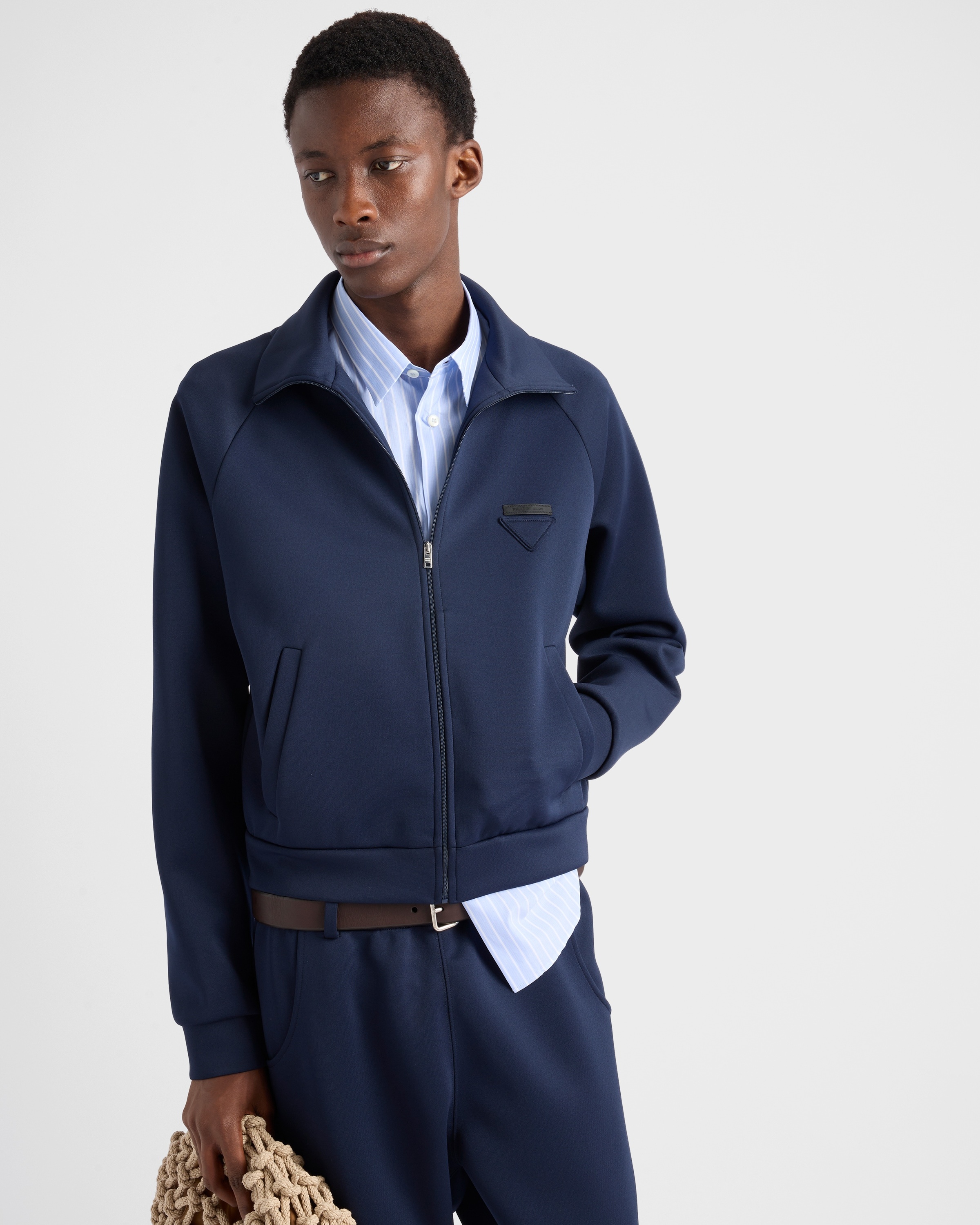 Zippered technical fabric jacket - 3