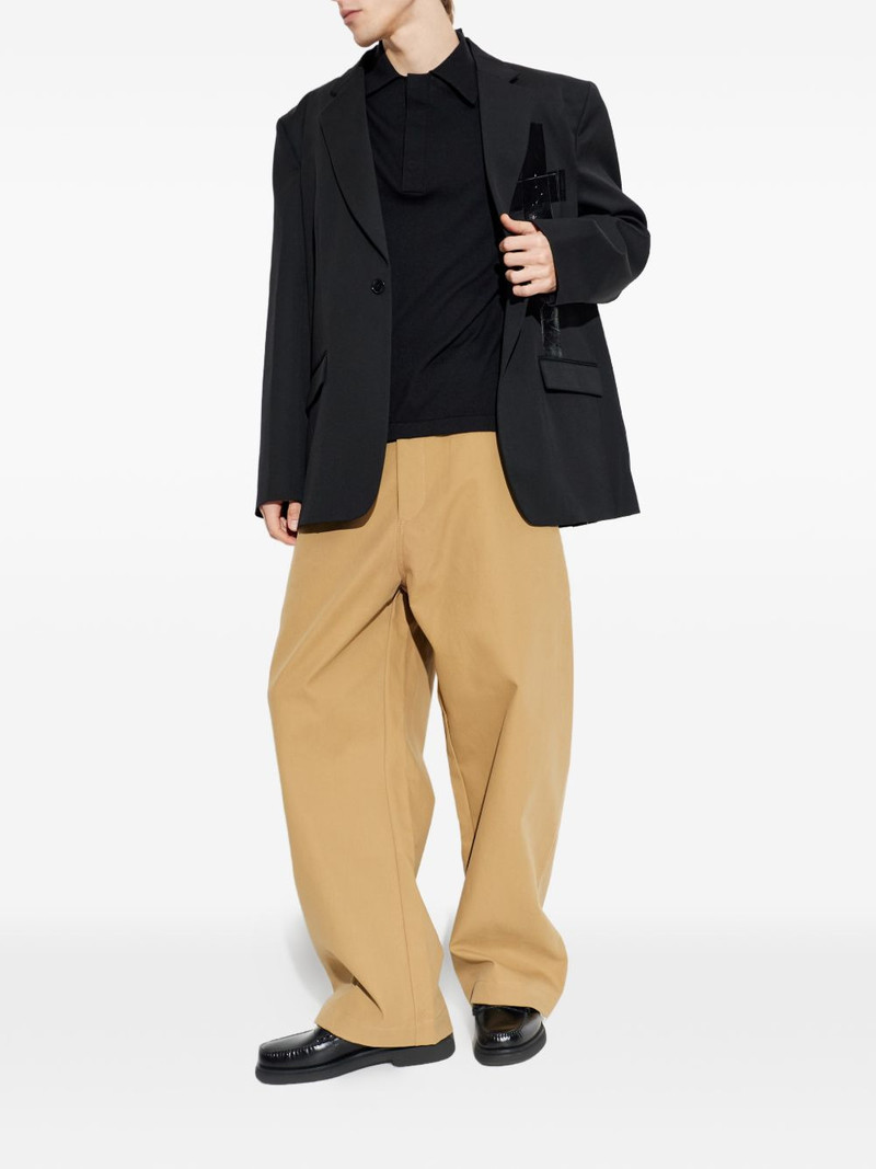 LISA YANG Carl black polo shirt outlook