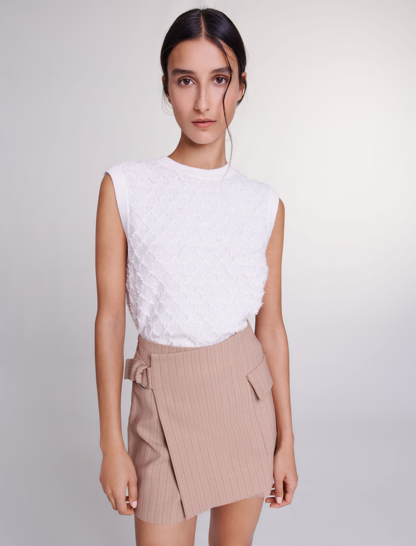 Striped layered effect shorts - 7
