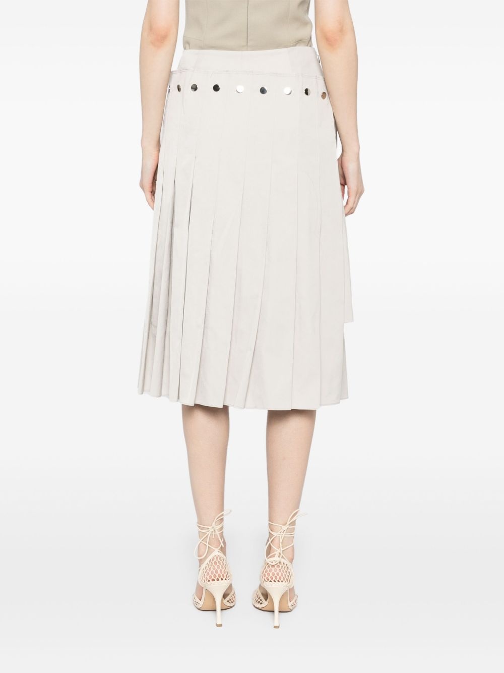 double-layered pleated skirt - 4