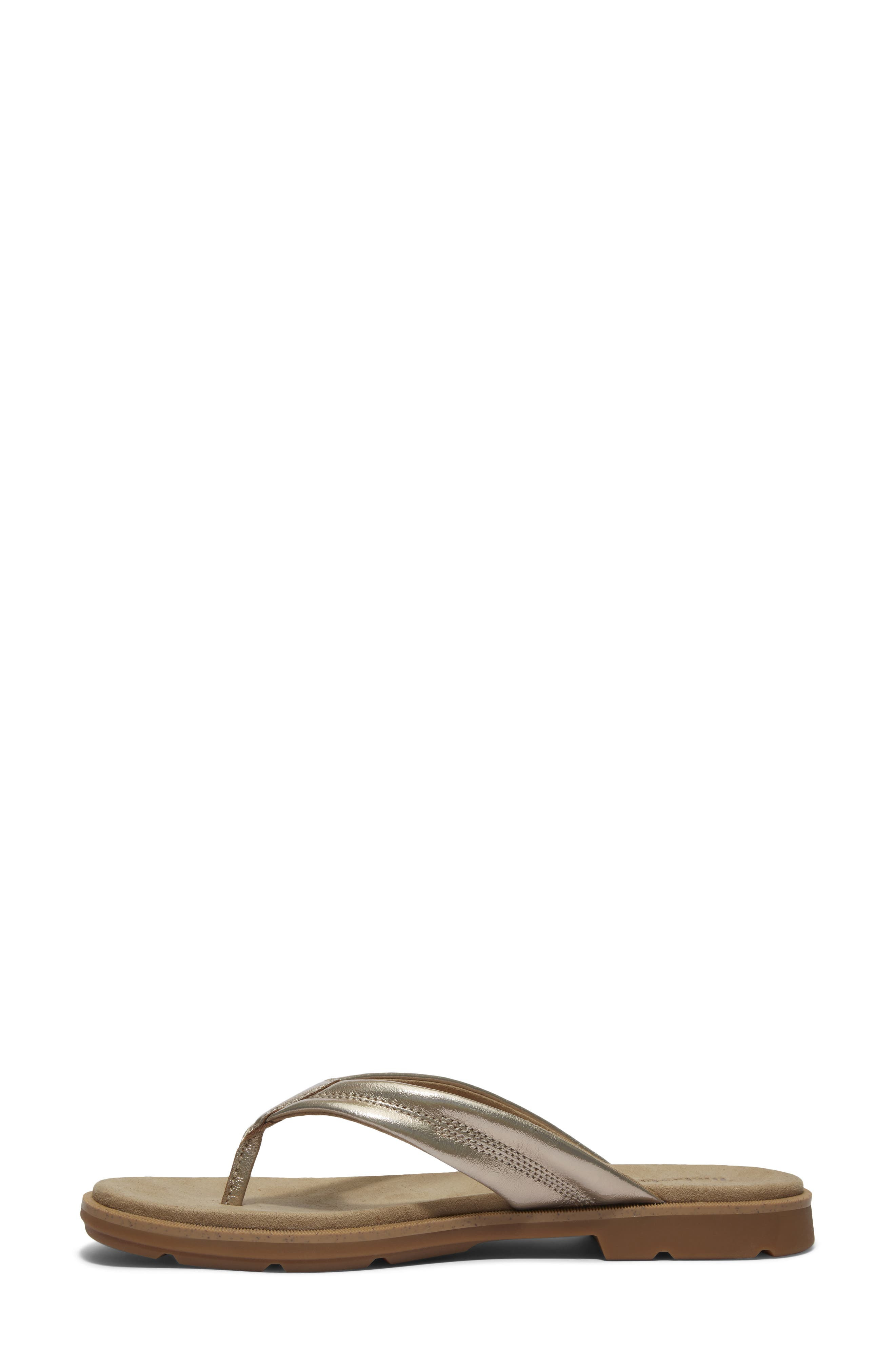 Timberland Calista Bay Flip Flop in Gold Metallic at Nordstrom - 9