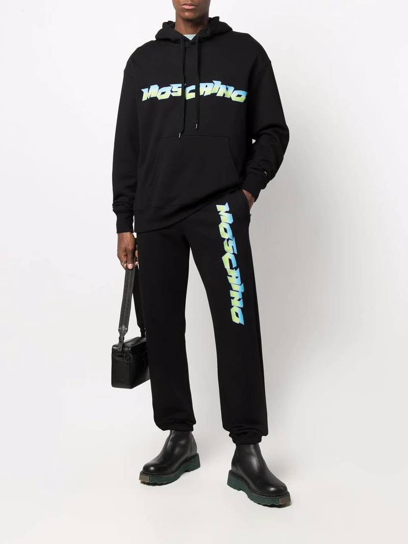 Moschino logo-print track pants outlook
