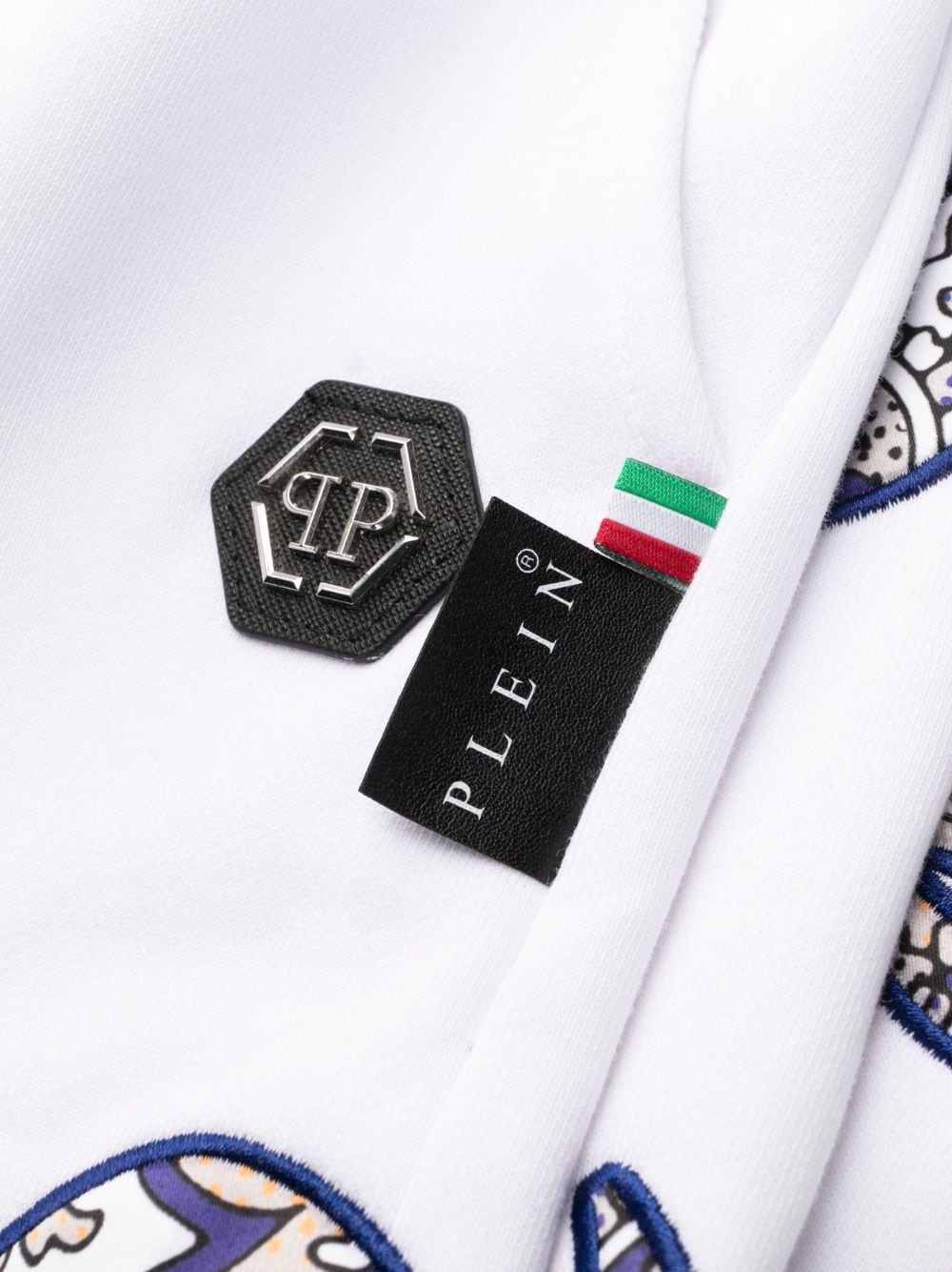paisley-print logo-patch track pants - 7