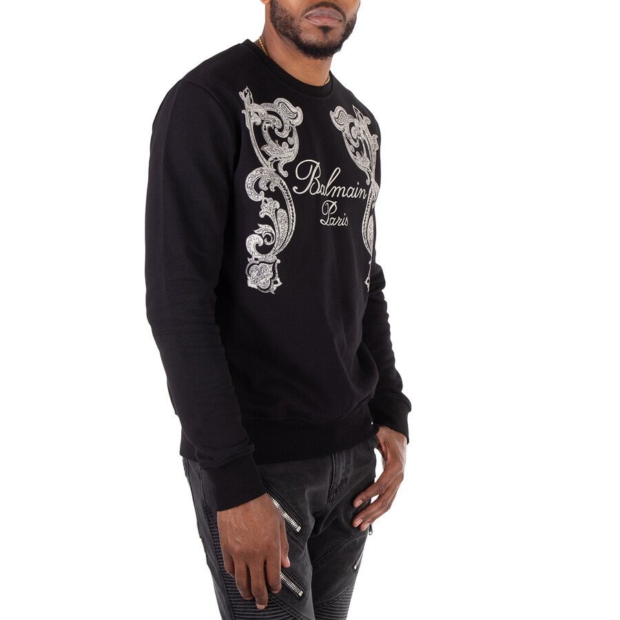 Balmain Signature Paisley Print Sweatshirt - 2