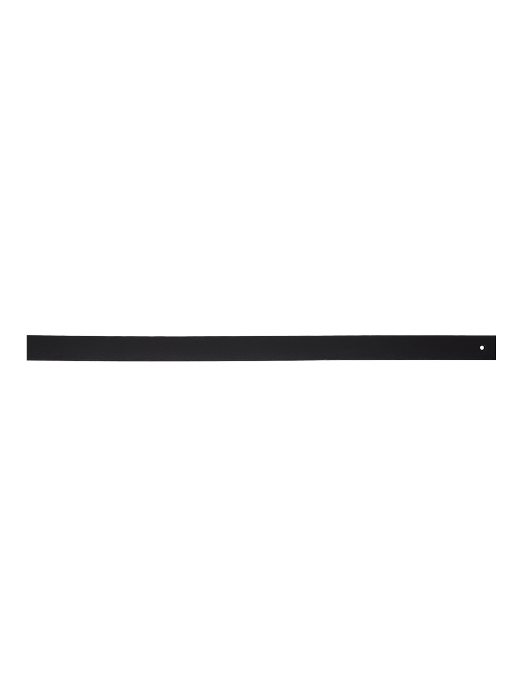 Black Grained Leather Belt - 2