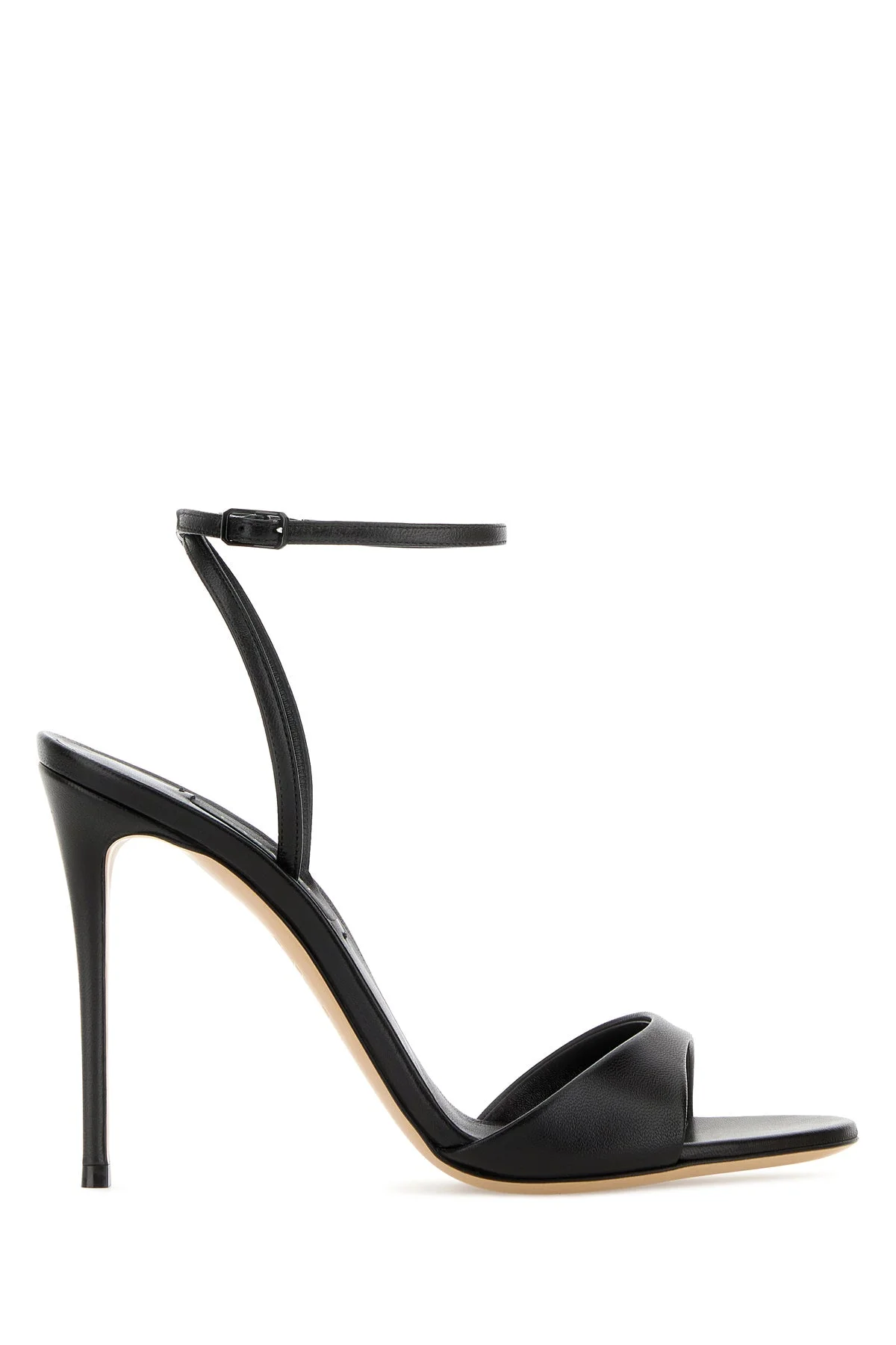 Black leather Minorca sandals - 1