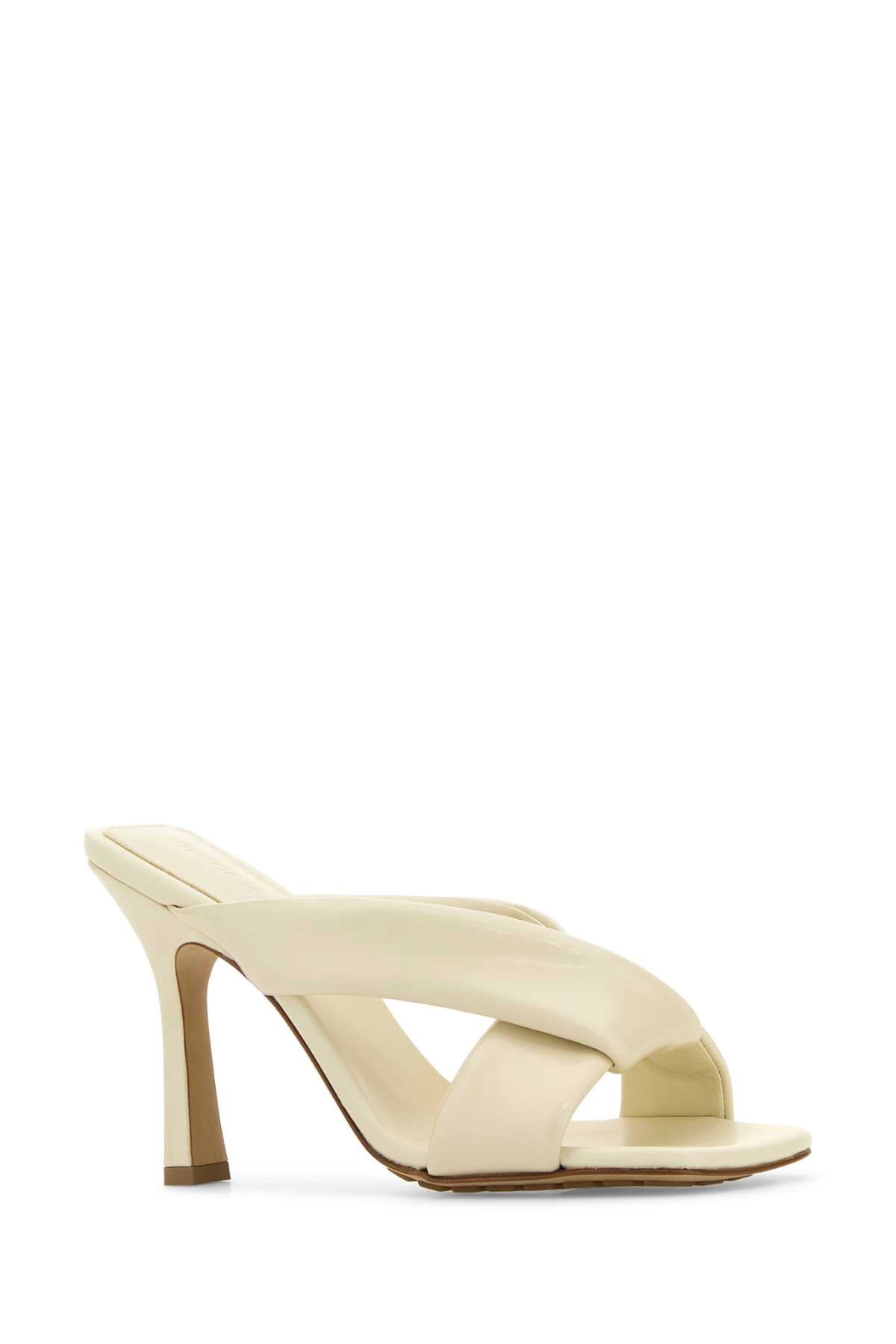 Bottega Veneta Women Ivory Leather Riva Mules - 2
