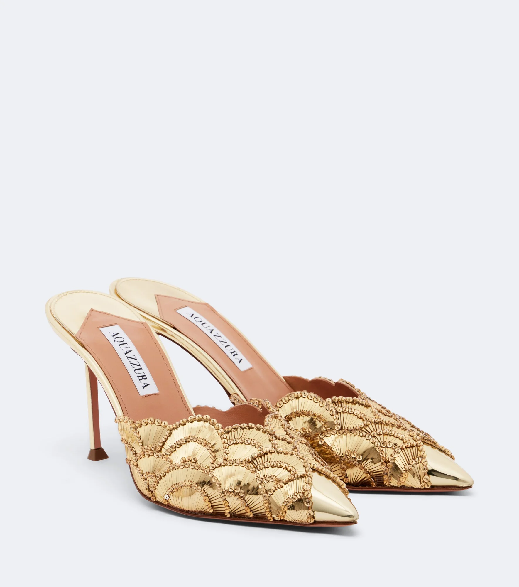 Ce Soir embellished leather mules - 1