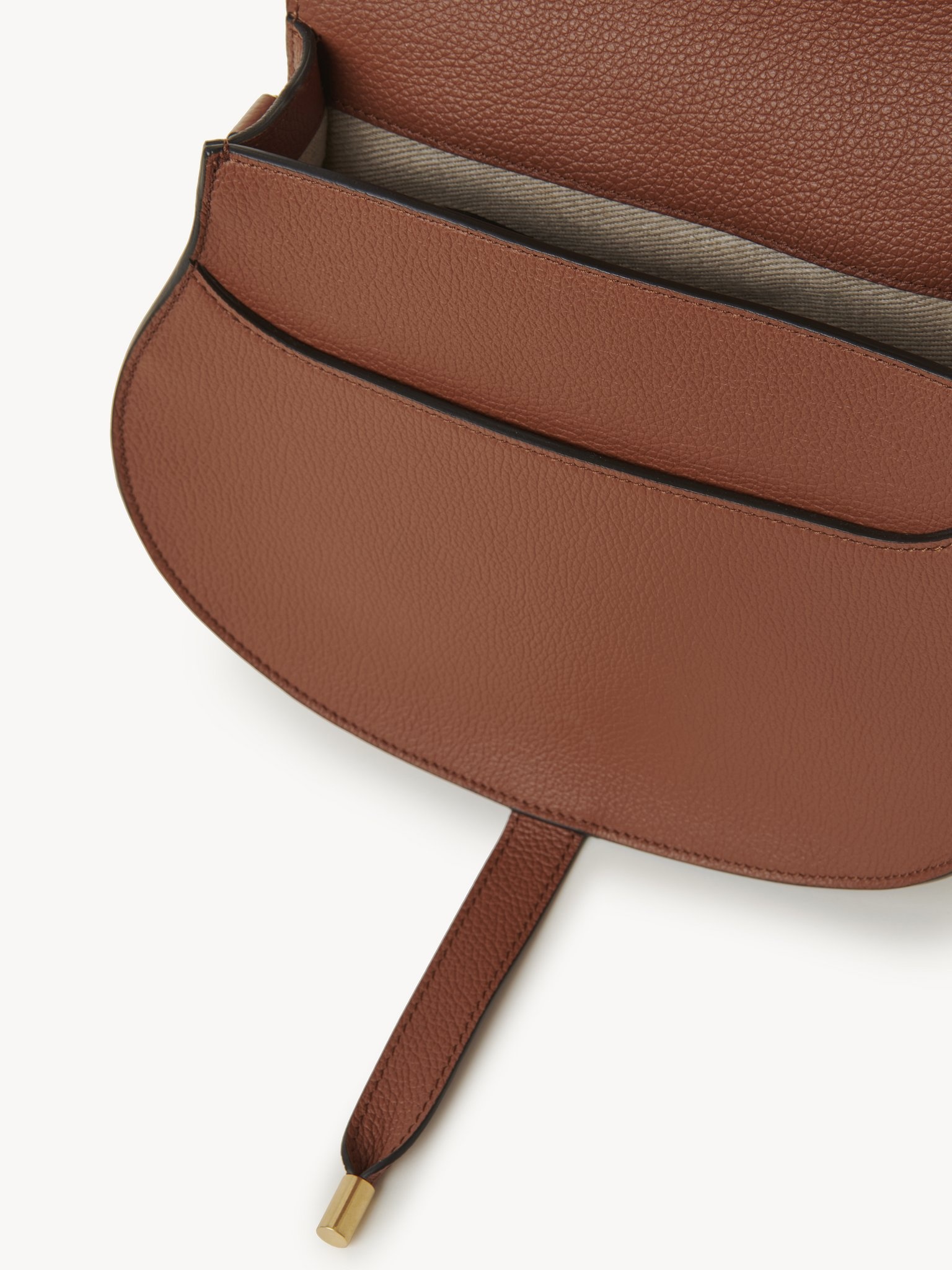 MARCIE SADDLE BAG IN GRAINED LEATHER - 4