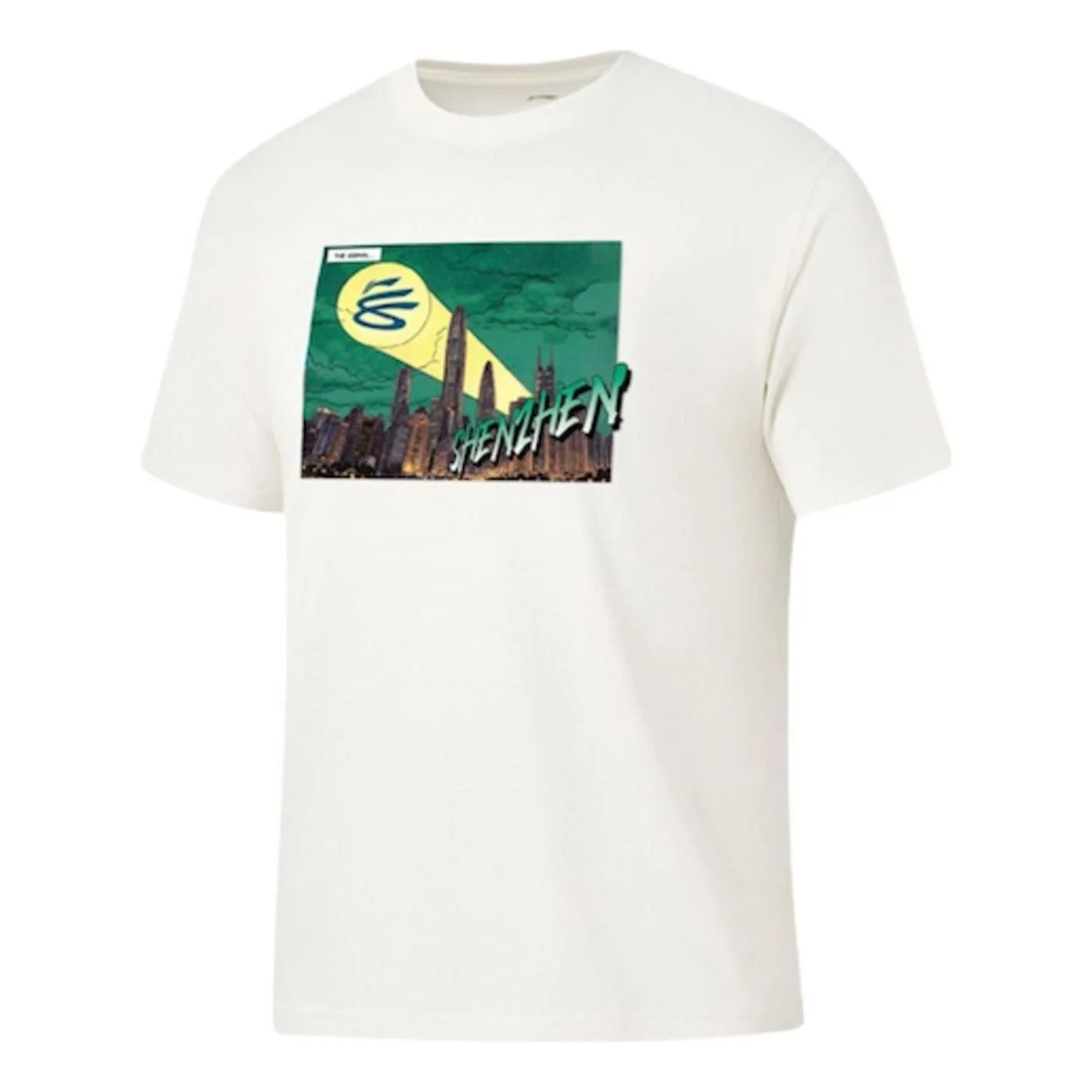 Li-Ning x Curry China Tour City ShenZhen T-Shirt 'White' AHSWK07-7 - 1