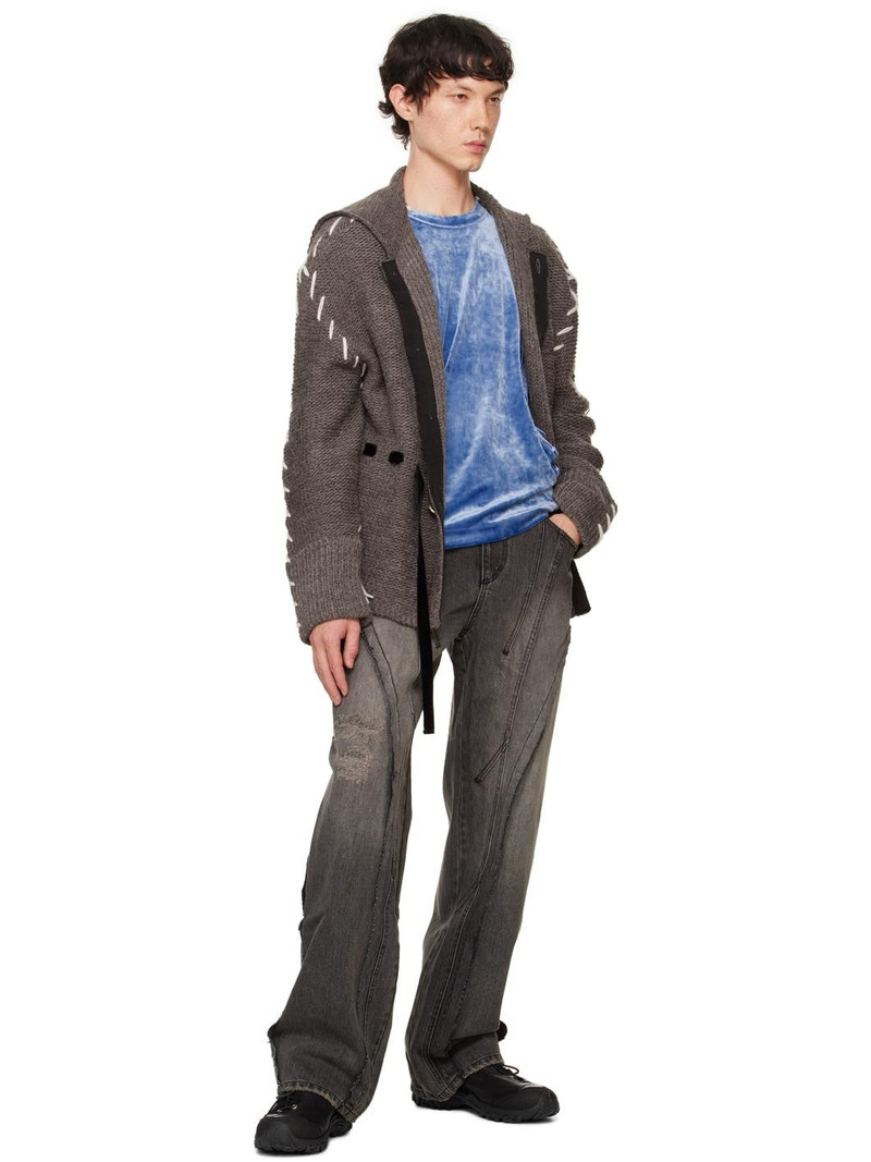 Andersson Bell Gray Charlie Big Collar Chunky Cardigan outlook
