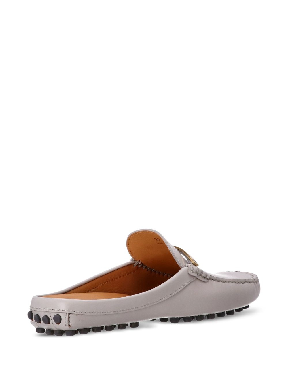 logo-debossed mules - 3