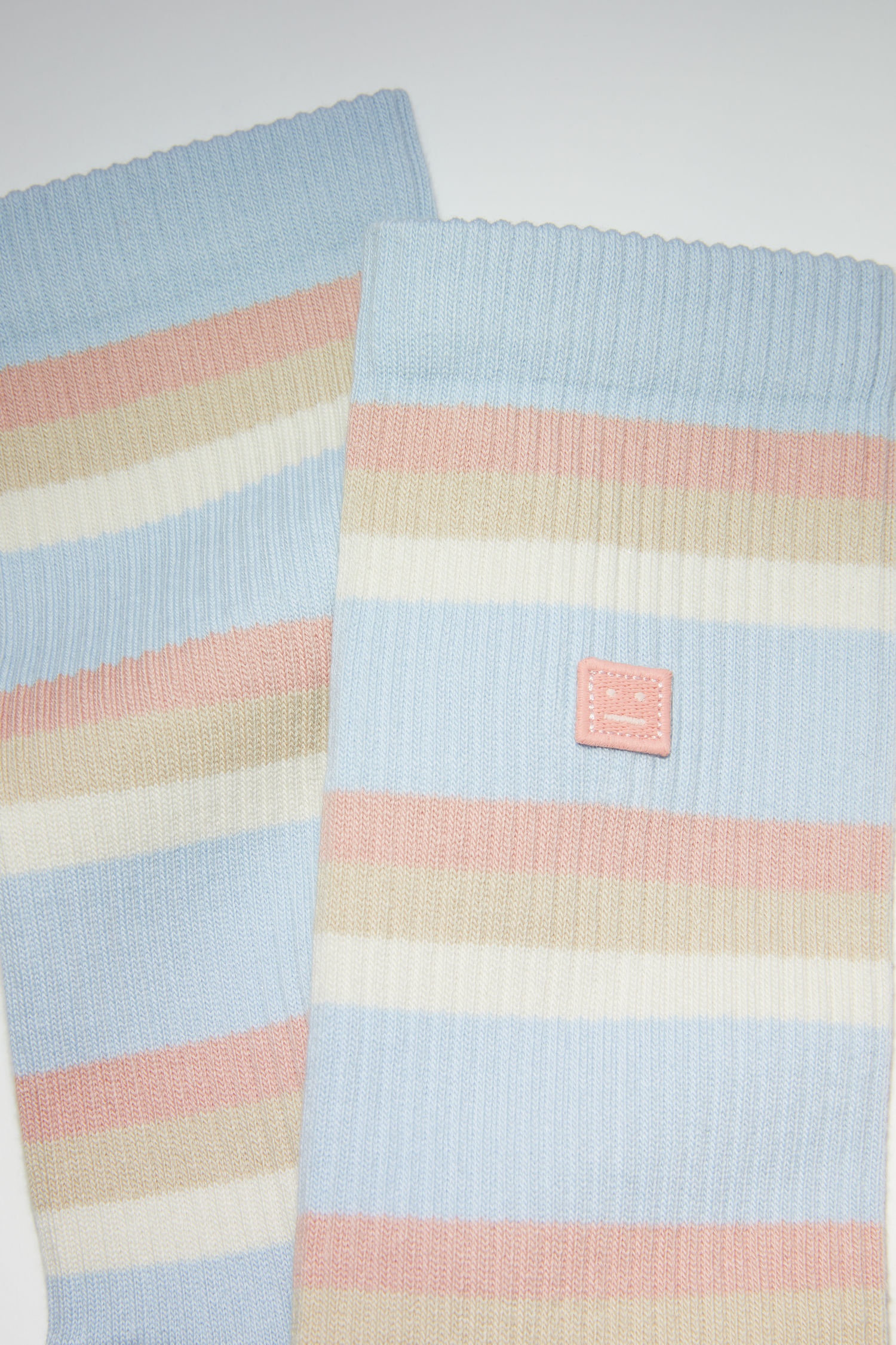 Pastel striped socks - Blue/multi - 4