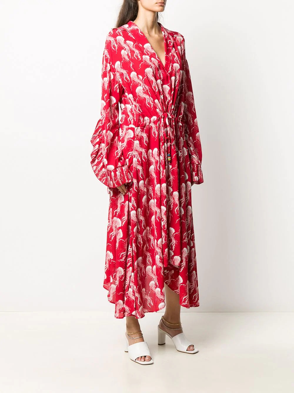 jellyfish print maxi dress - 3