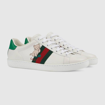 GUCCI Women's Ace sneaker with kitten outlook