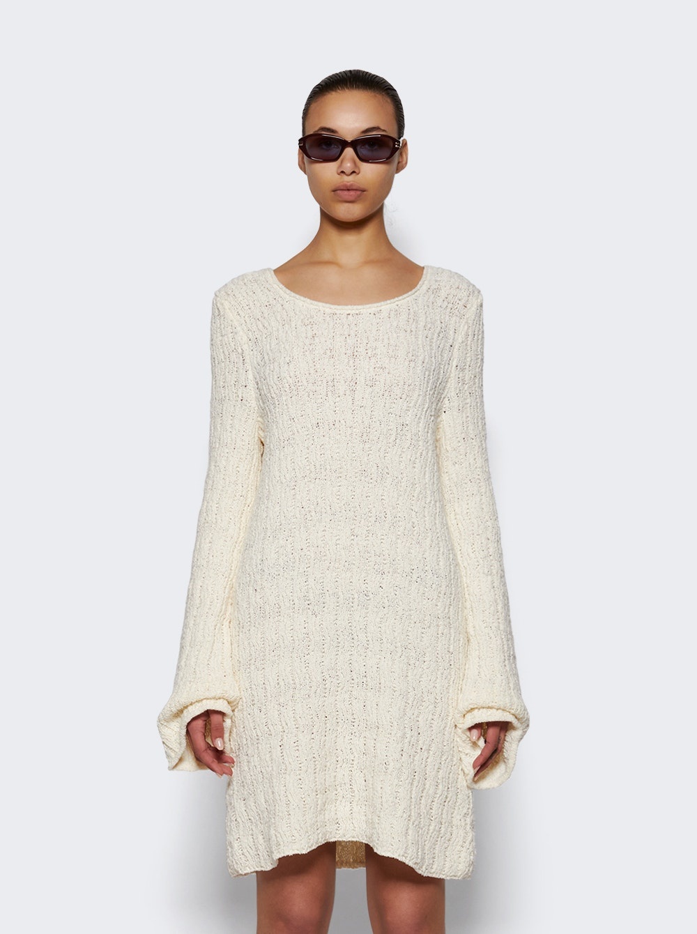 Aisala Short Dress Rice Ivory - 3