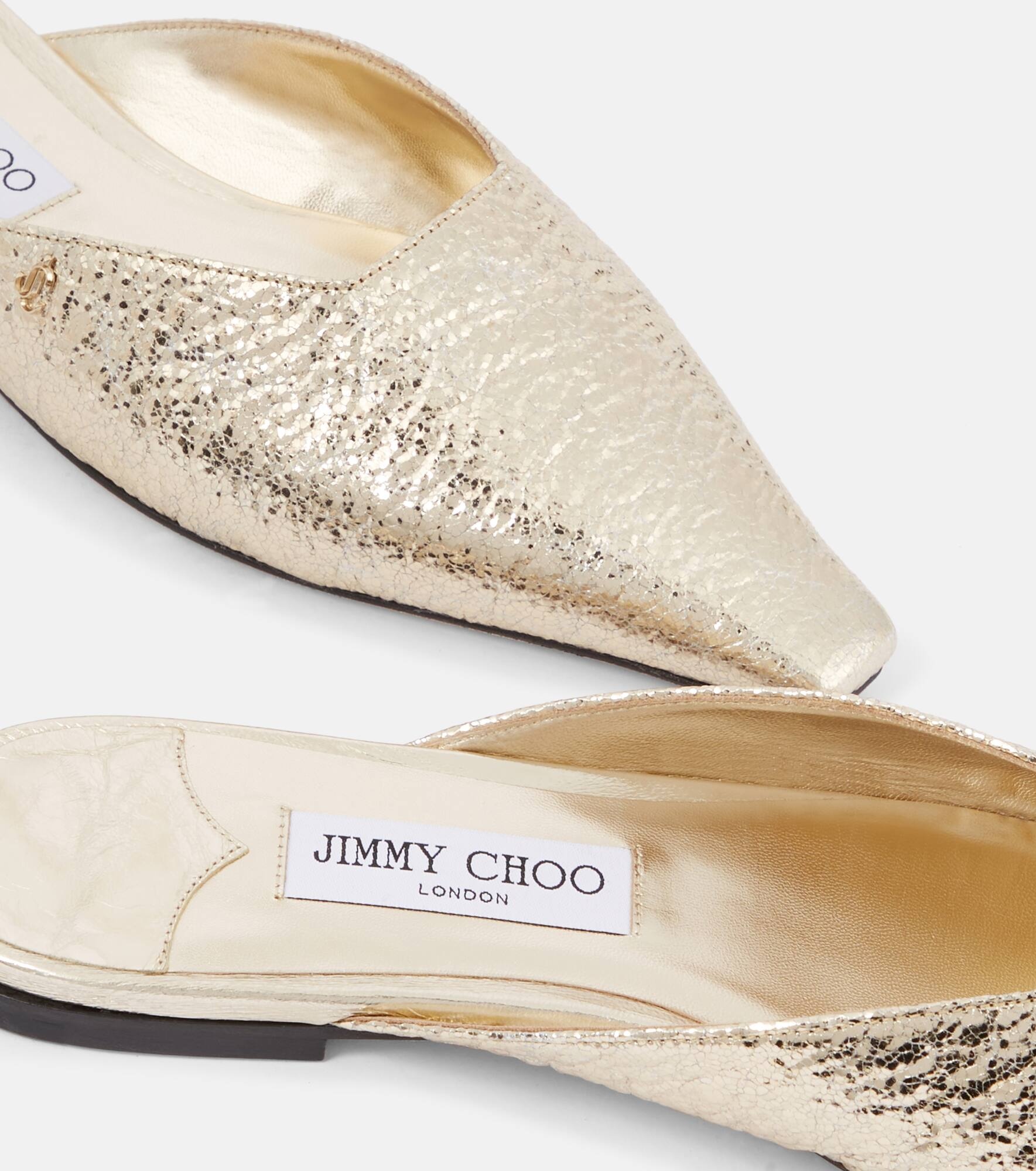 Vivi metallic leather mules - 5