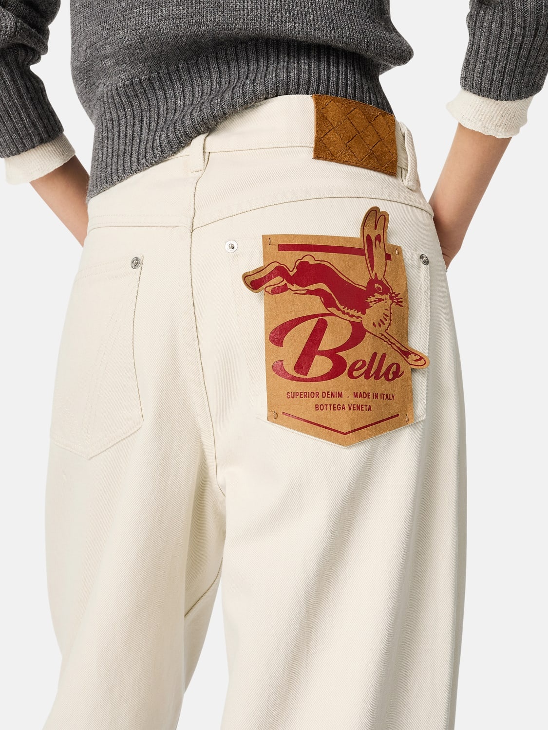 Bottega Veneta baggy denim jeans - 4