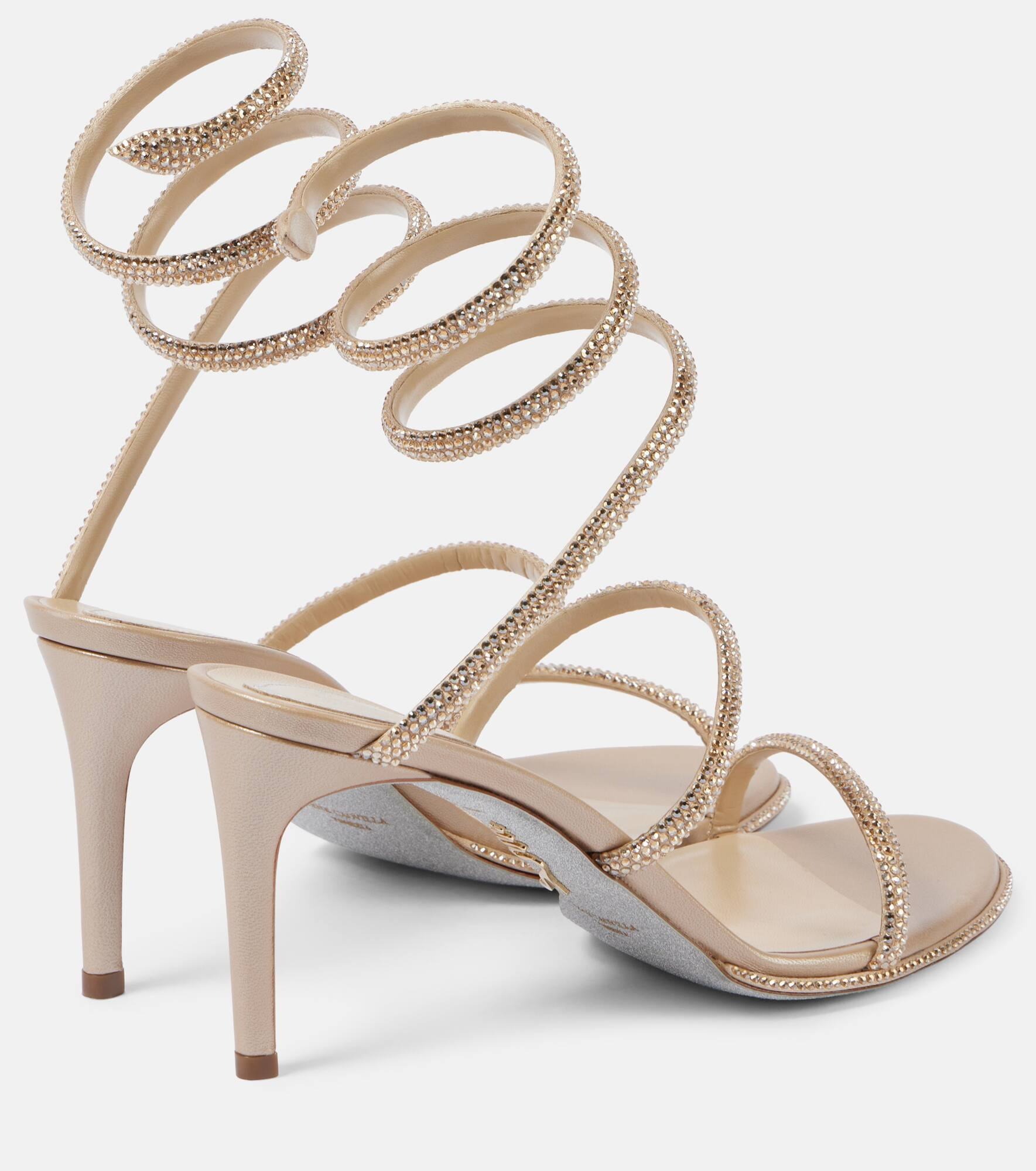 Cleo 80 embellished satin sandals - 3