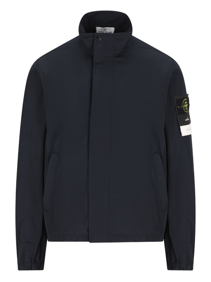 high-neck logo jacket 1