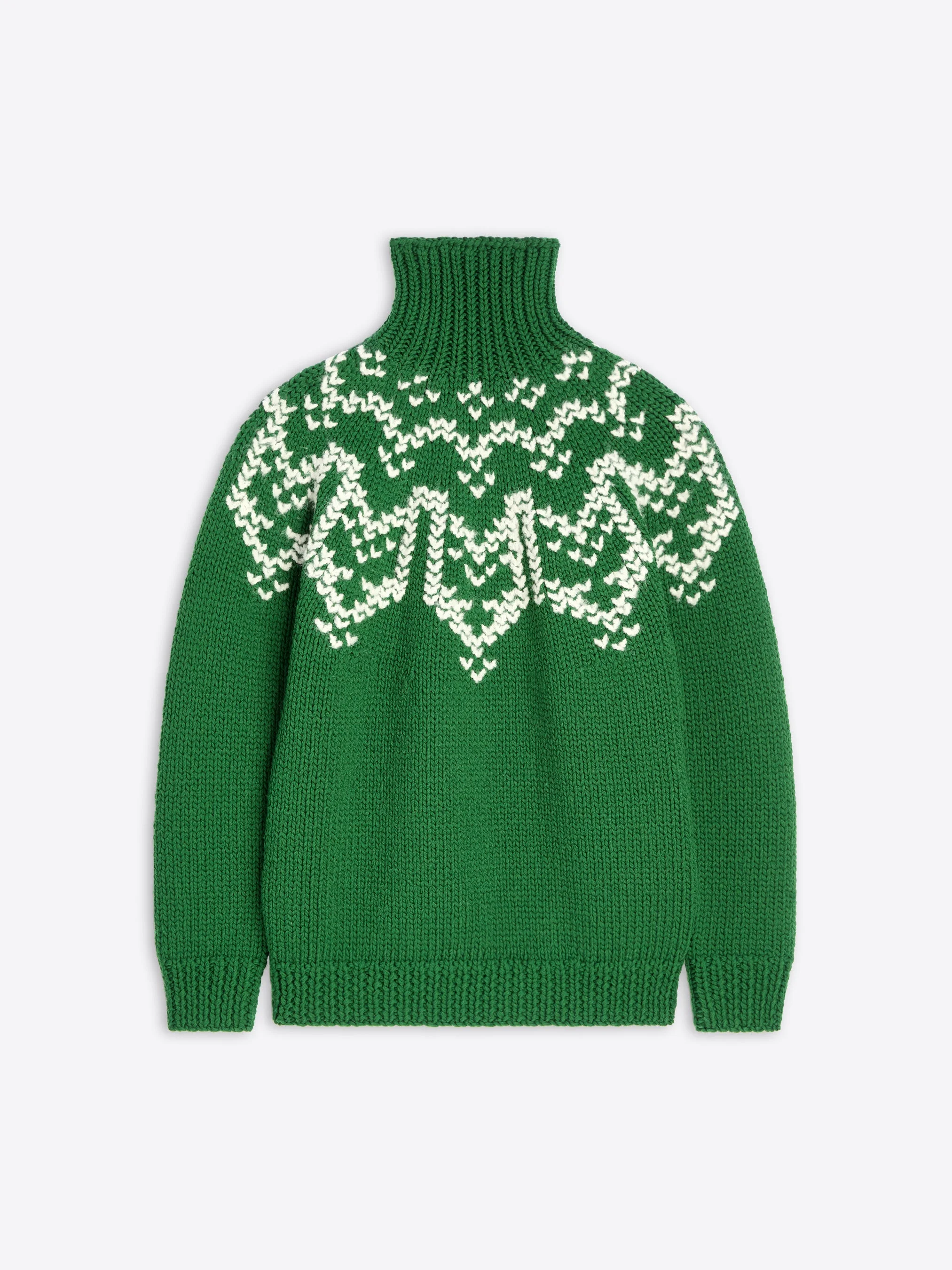 INTARSIA WOOL SWEATER - 1