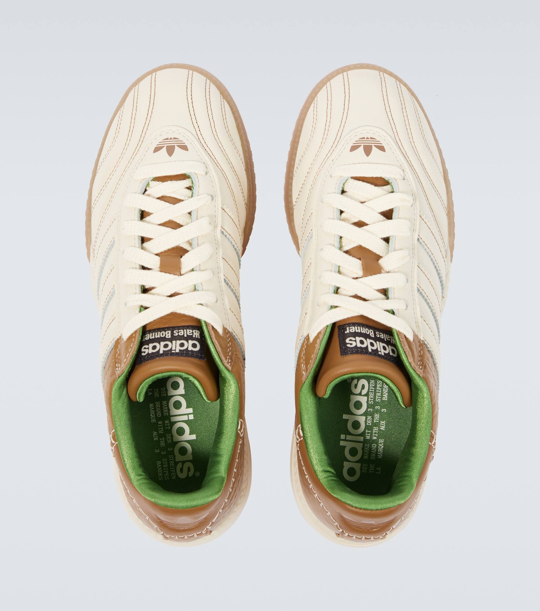 x Wales Bonner Samba leather sneakers - 3