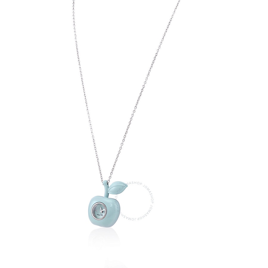 Marc Jacobs Quartz Pale Blue Apple Bauble Ladies Watch Necklace MJ0120190886 - 2