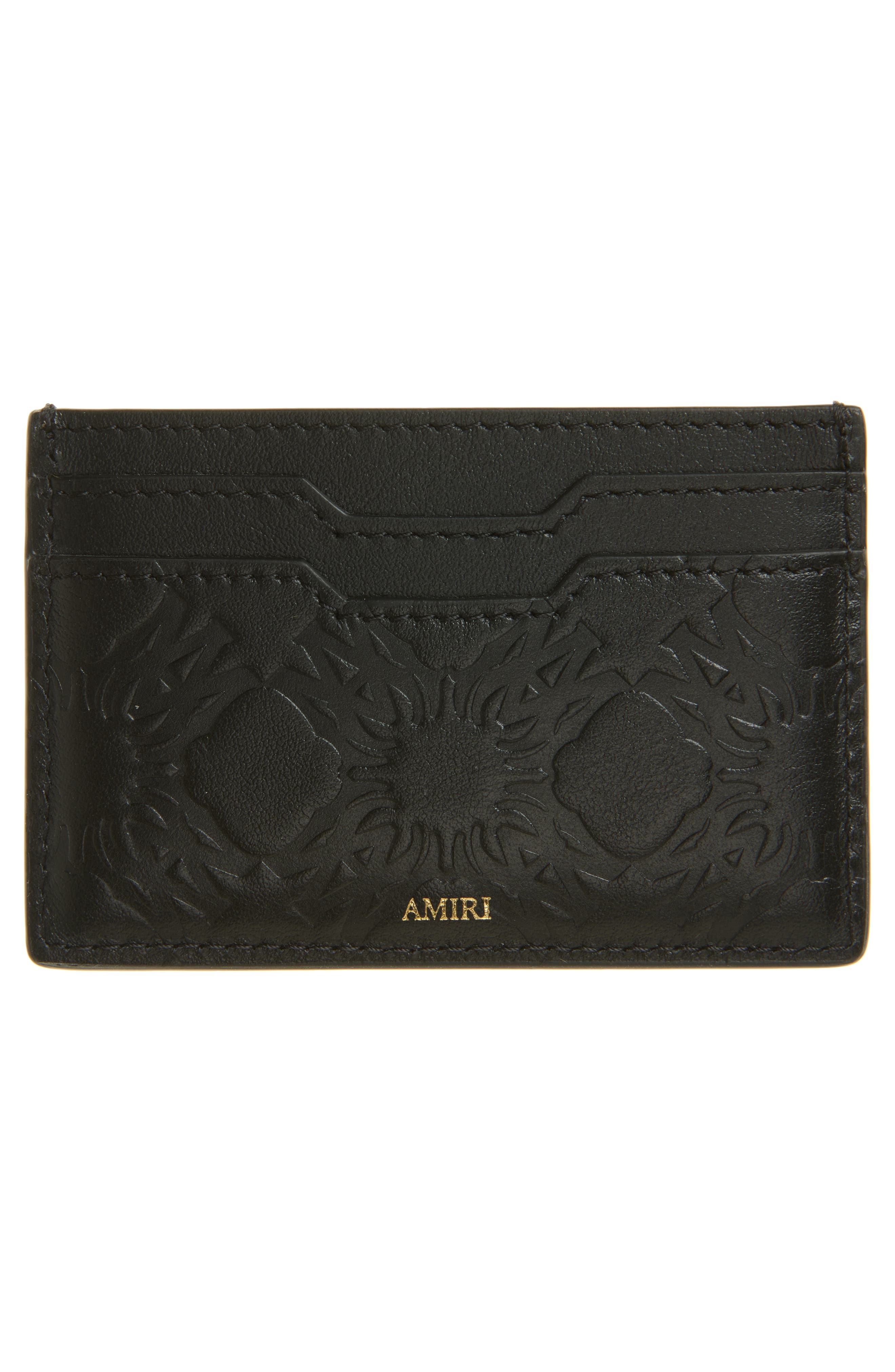 AMIRI MA Quad Leather Card Case in Black at Nordstrom - 2