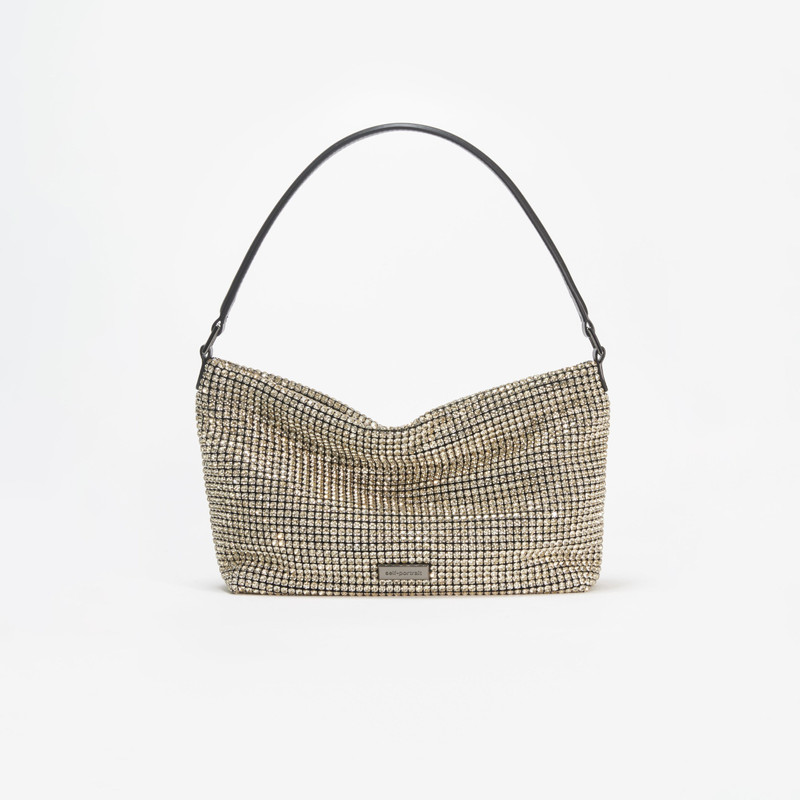 Champagne Diamante Medium Hobo Bag 1
