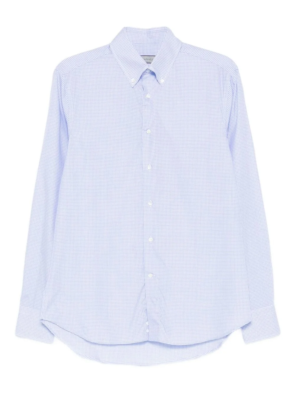 gingham-check shirt - 1