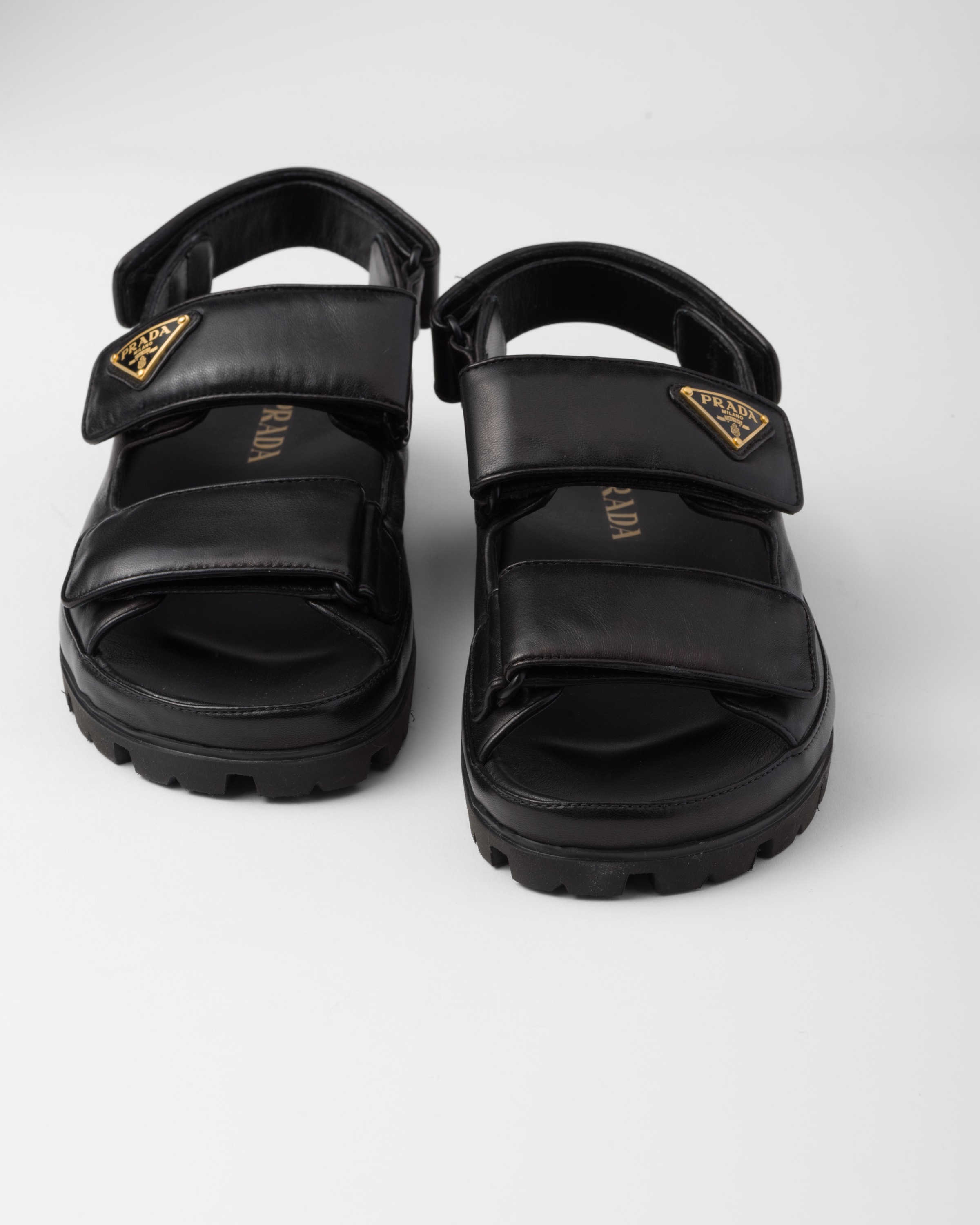 Flat nappa leather sandals - 5