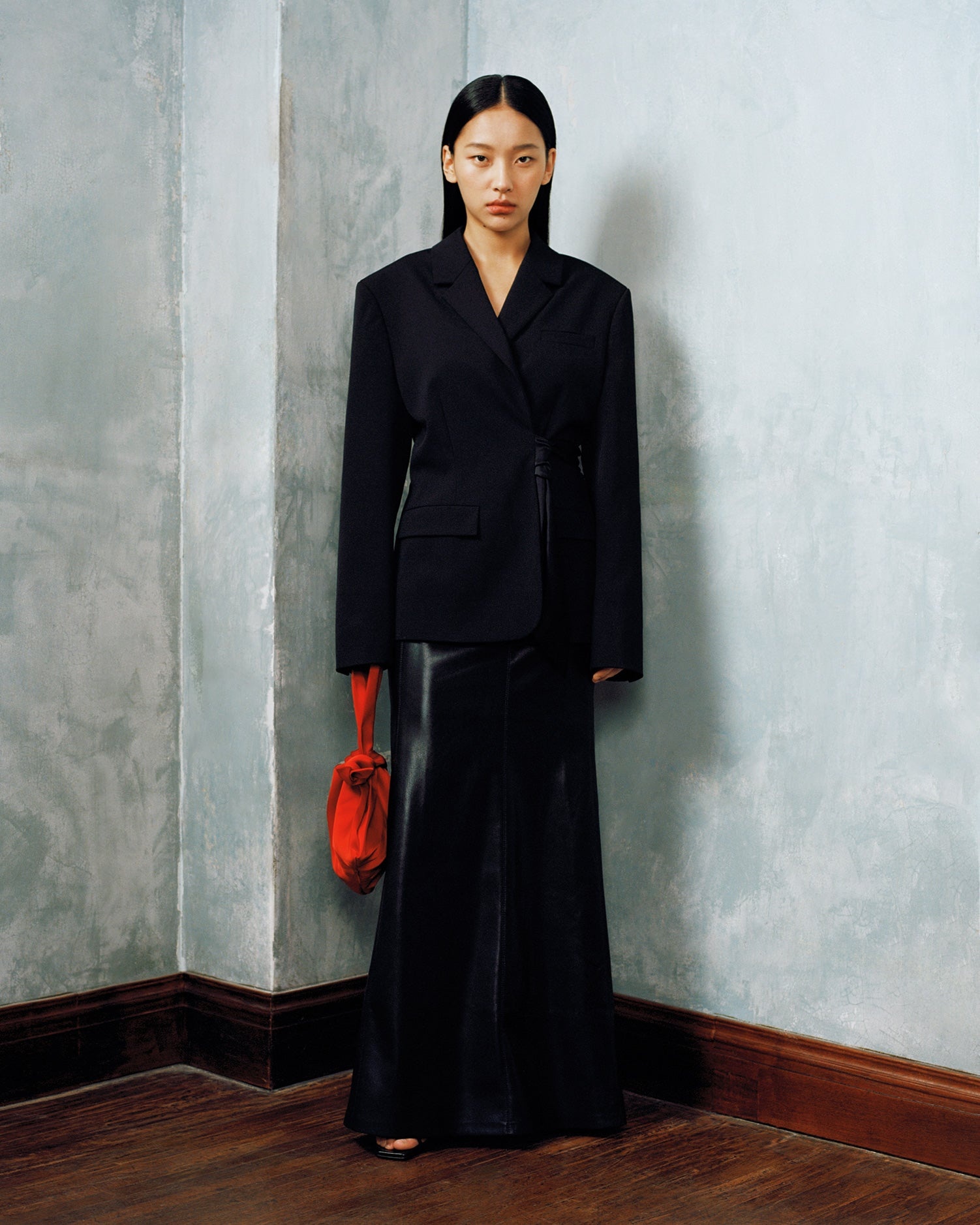 Twill Wrap Blazer - 2