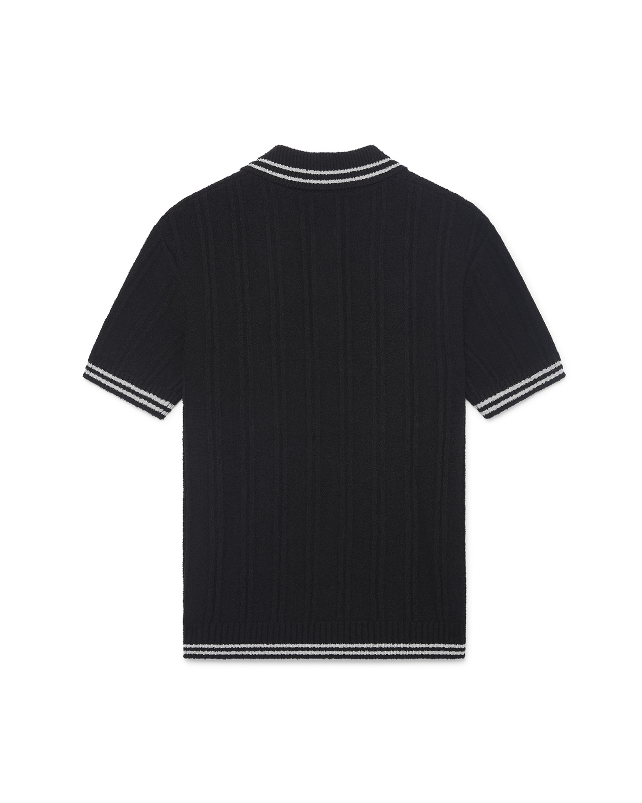 Silver Trim Boucle Polo Shirt | Casablanca Paris - 2