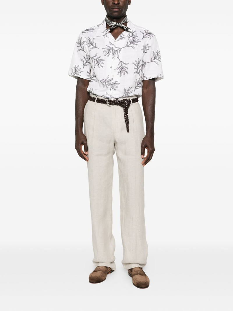 Etro belt-loop pleated trousers outlook