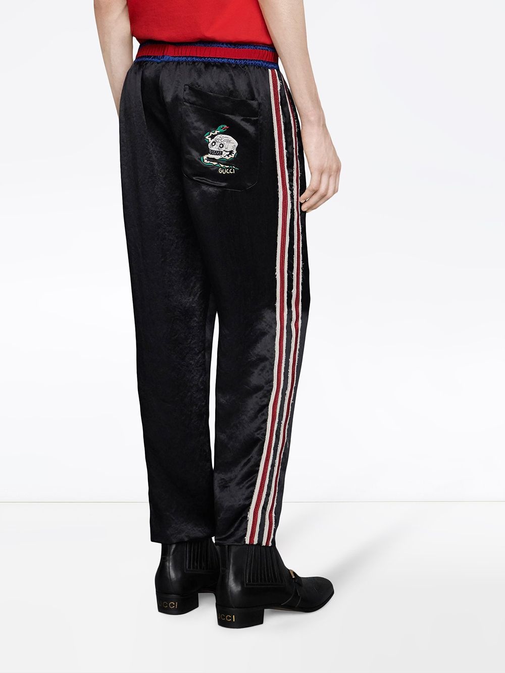 Embroidered acetate jogging pant - 4