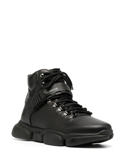 Moncler leather high-top sneakers outlook