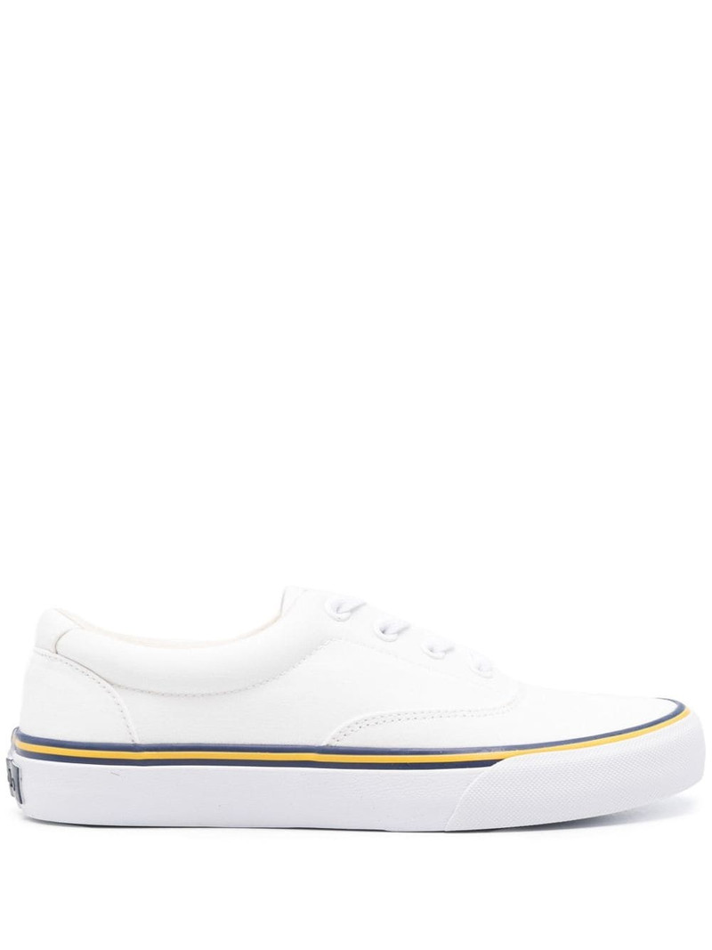 round-toe canvas sneakers 1