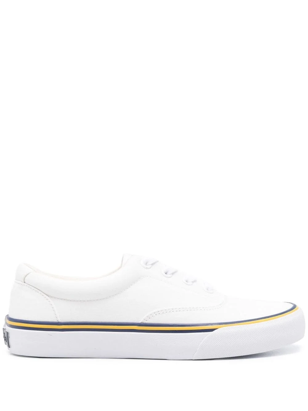 round-toe canvas sneakers - 1