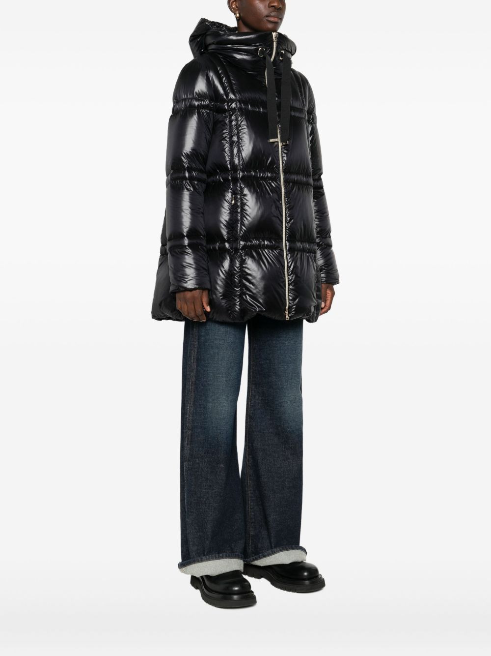 hooded padded coat - 3