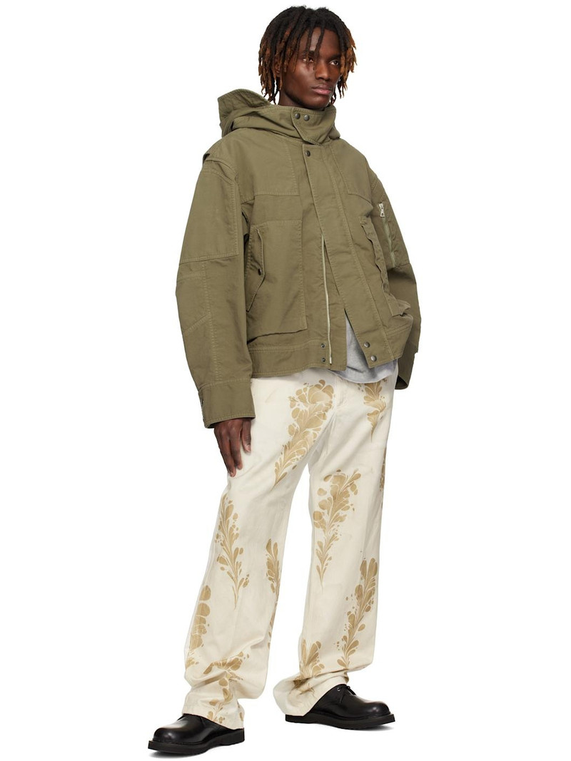 Dries Van Noten Khaki Flap Pocket Jacket outlook