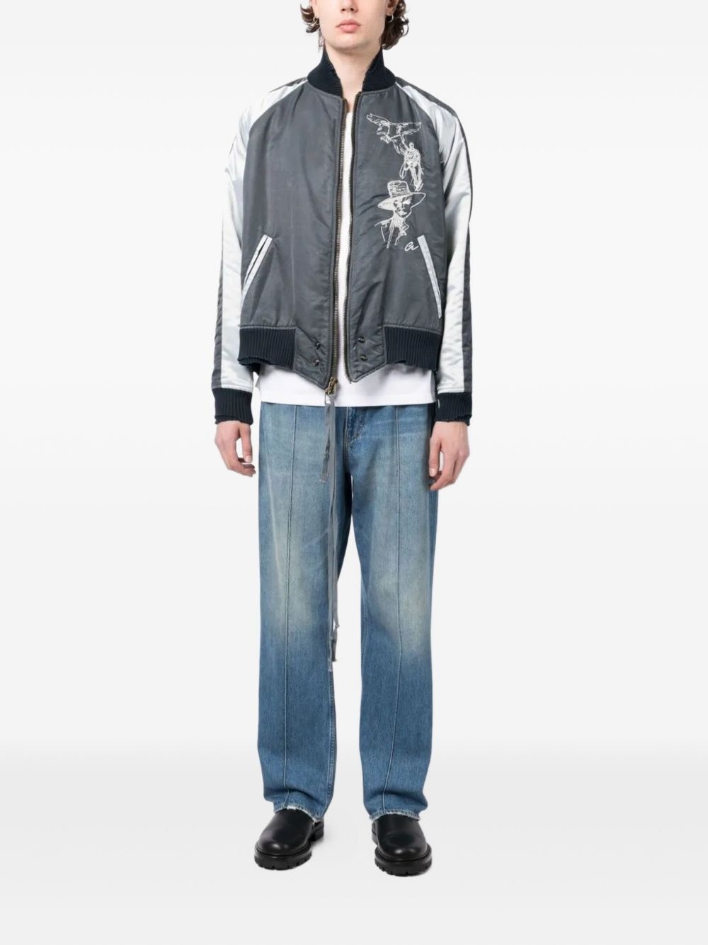 embroidered bomber jacket - 2