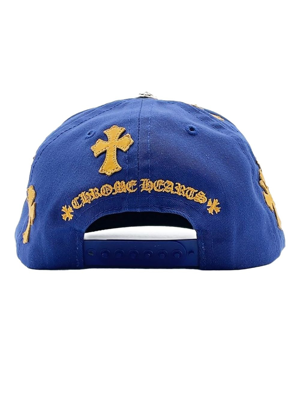 cross-patch embroidered cap - 3