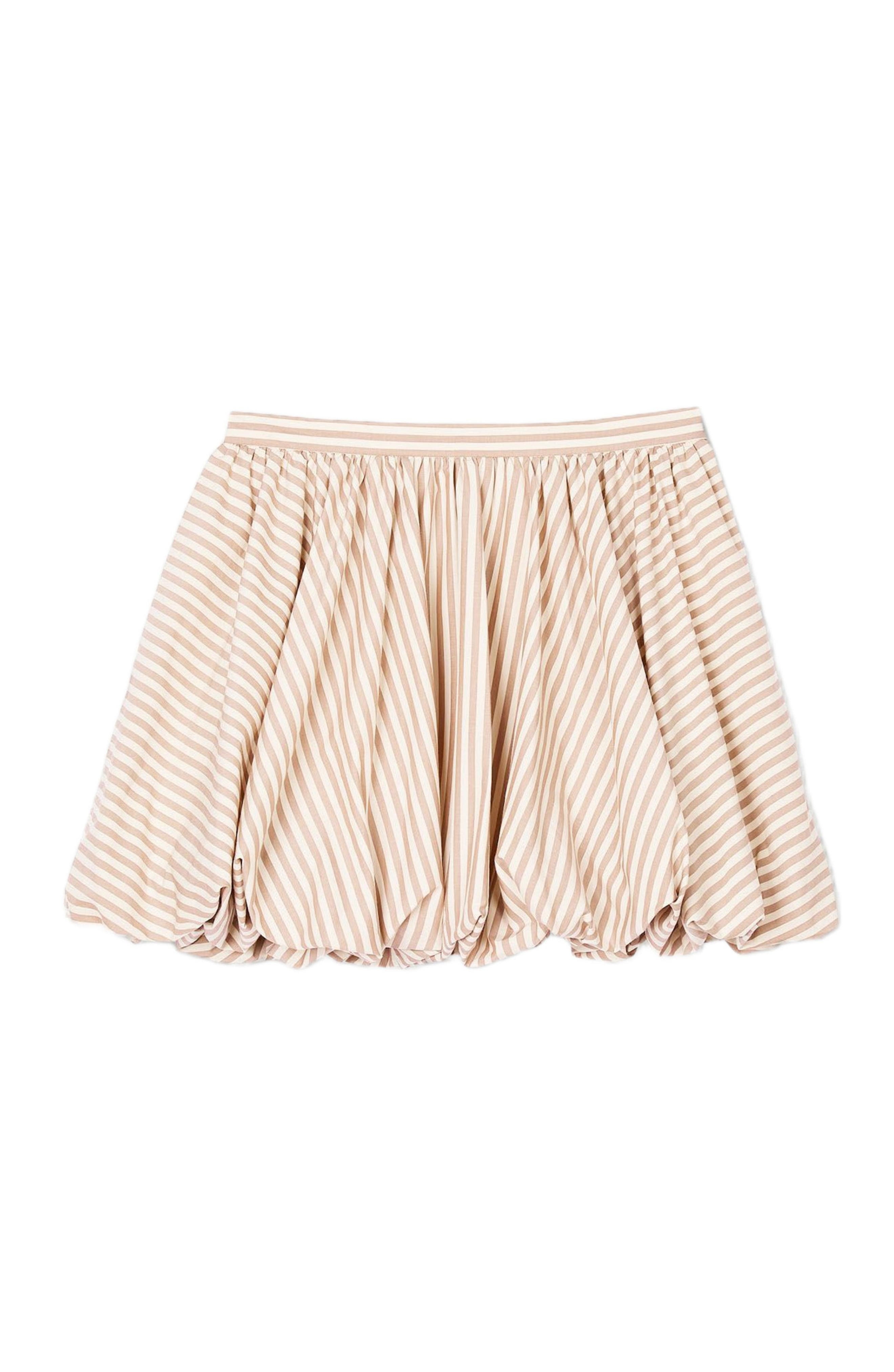 SANDRO Striped bubble skirt in Sand /Camel at Nordstrom - 5