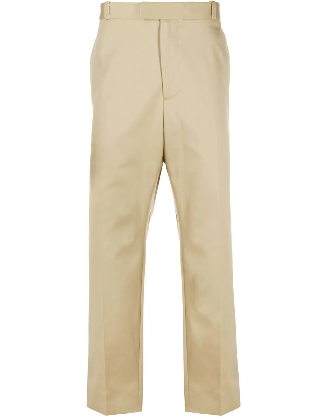 high-rise straight-leg trousers - 1