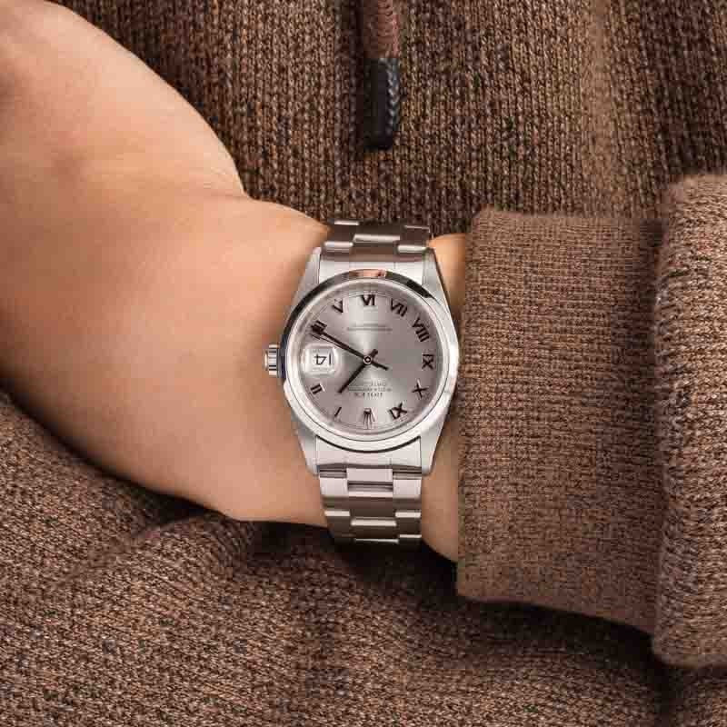 Rolex Datejust 36 Ref 16200 Silver Roman Dial - 5