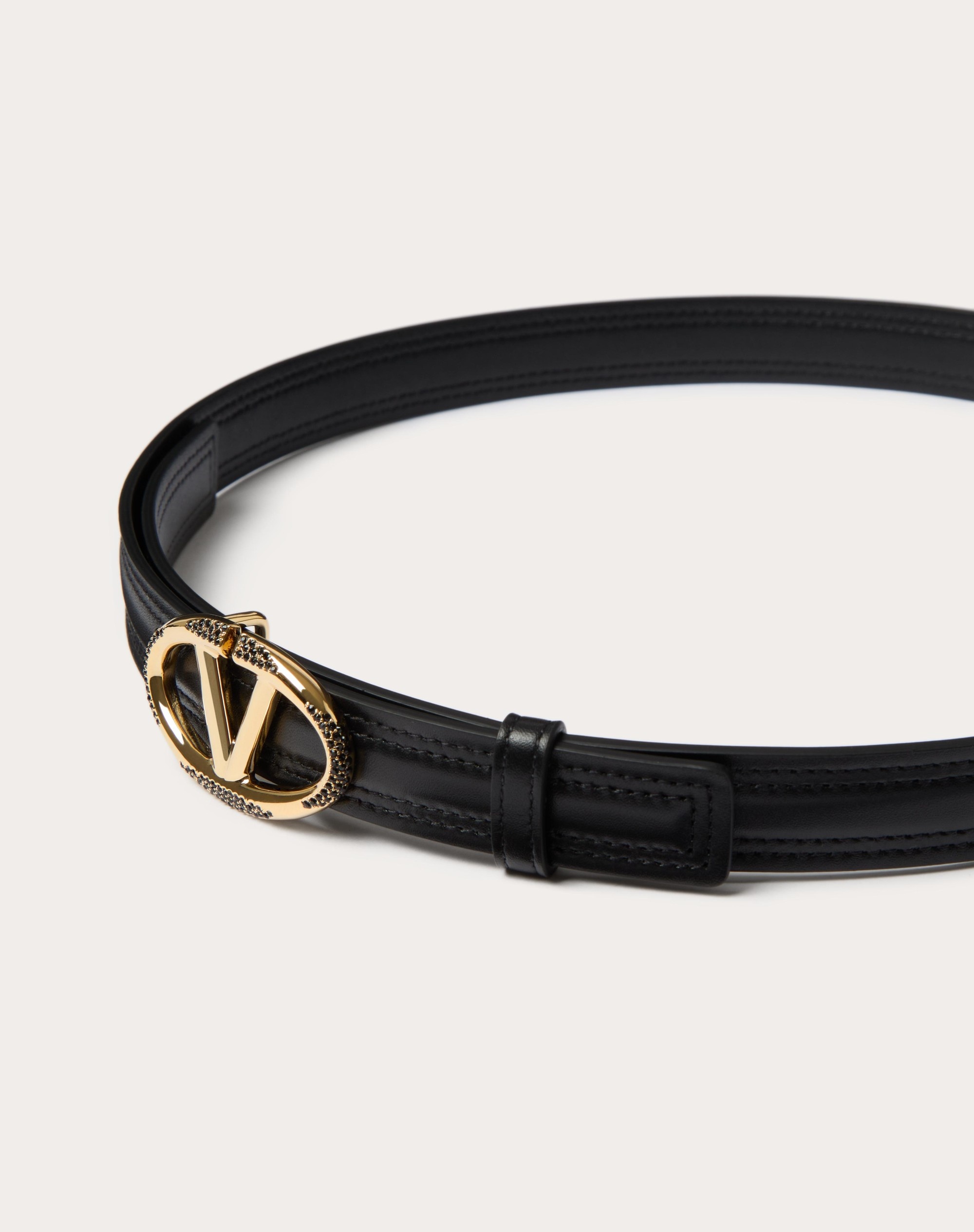 THE BOLD EDITION VLOGO SHINY CALFSKIN BELT 20 MM - 4