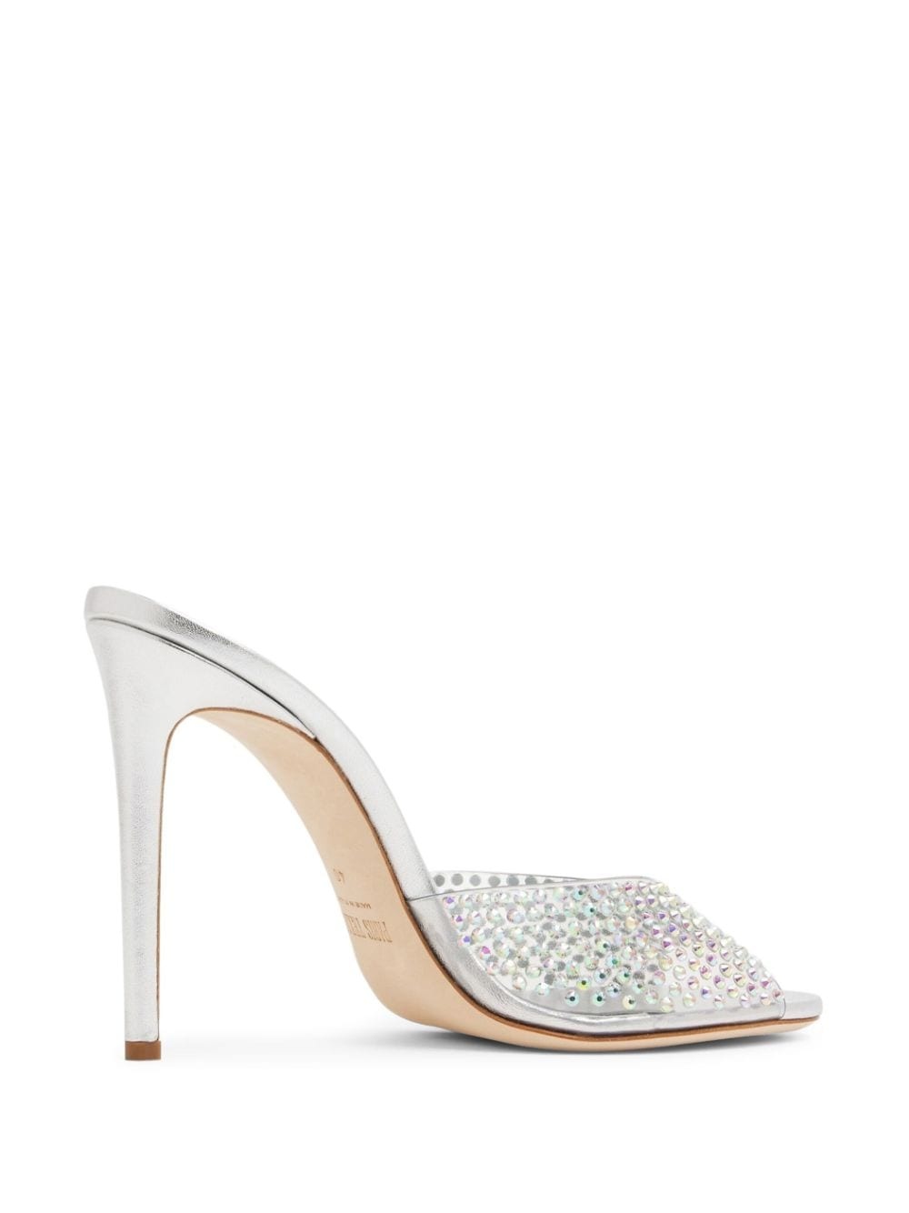 crystal-embellished high-heel mules - 3