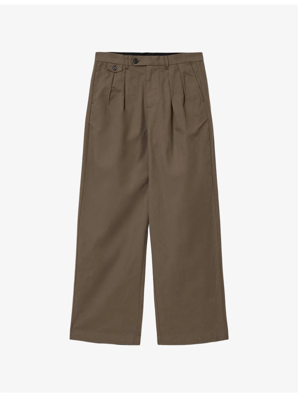 Conway Wide-Leg Cotton-Blend Trousers - 1