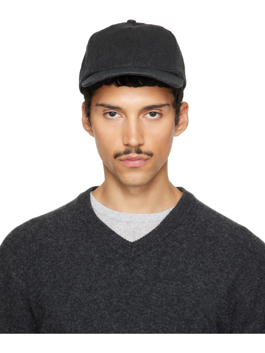 Black Heavy Twill Cap - 1